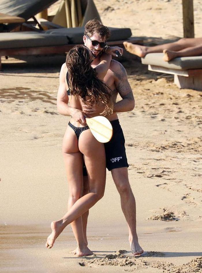 Kevin Trapp ve Izabel Goulartın aşk tatili