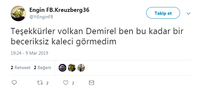 Volkan Demirelin hatası Fenerbahçelileri çıldırttı