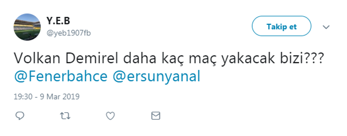 Volkan Demirelin hatası Fenerbahçelileri çıldırttı
