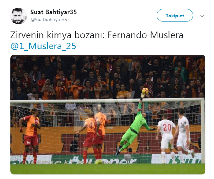Fernando Muslera devleşti sosyal medya yıkıldı