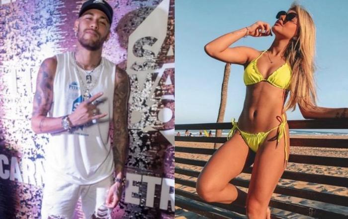 Neymar, seksi şarkıcı Rafaela Portoyla çılgınca eğlendi