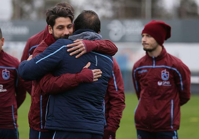 Trabzonsporda Olcay Şahan idmana çıktı
