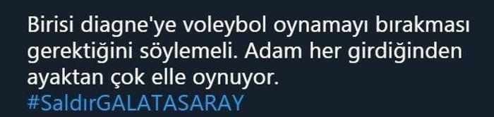 Galatasaray taraftarı Mbaye Diagneyi eleştirdi