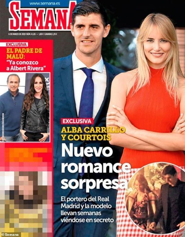 Real Madridli Thibaut Courtois, seksi model Alba Carrilloyla aşk yaşıyor