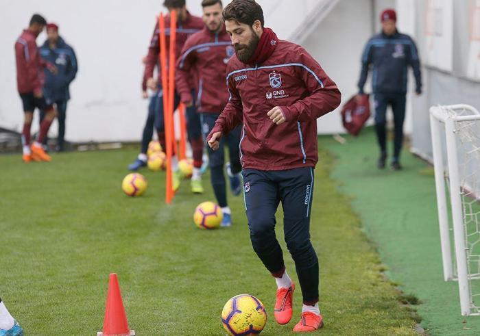 Trabzonsporda Olcay Şahan idmana çıktı