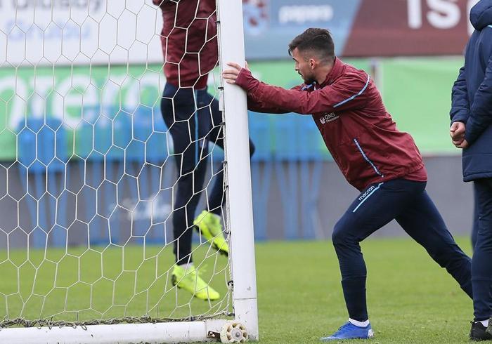 Trabzonsporda Olcay Şahan idmana çıktı