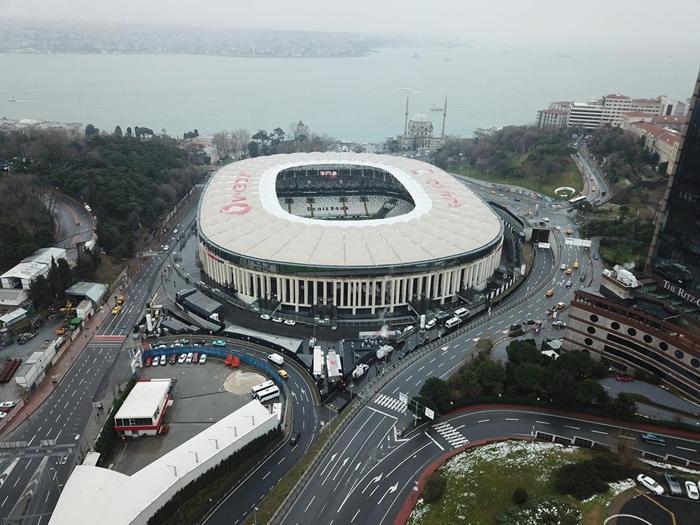 Dev derbi öncesi stat zeminindeki son durum havadan görüntülendi