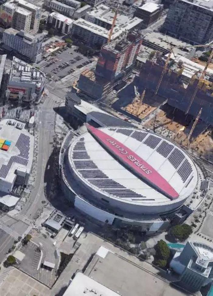 Lakers ve Clippersın evi Staples Centerda askeri tatbikat