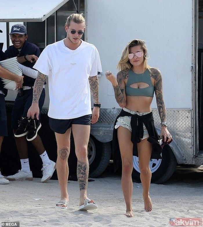 Beşiktaşlı Loris Karius, Malatyaspor maçı sonrası Sophia Thomallanın yanına uçtu