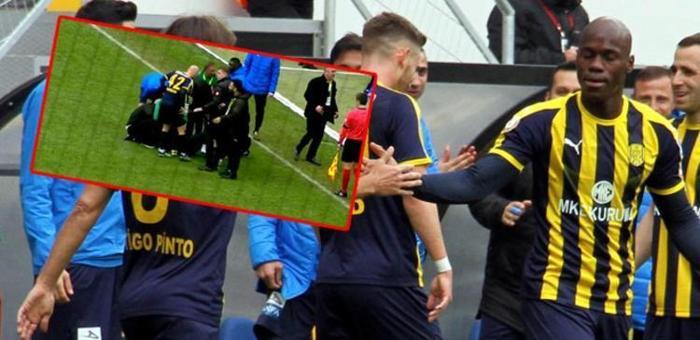 Ankaragücü teknik direktörü golden sonra yere yığıldı