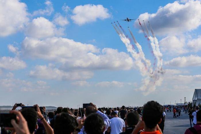 İstanbul semalarında tarihi anlar... Türk Yıldızları, THY uçağı ve F-16 birlikte uçtu