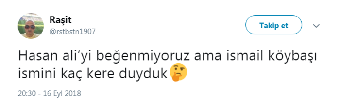 İsmail Köybaşı oynadı Hasan Ali kıymete bindi