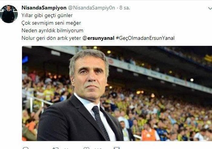 Ersun Hocam sakalları kes, pazartesi işbaşı