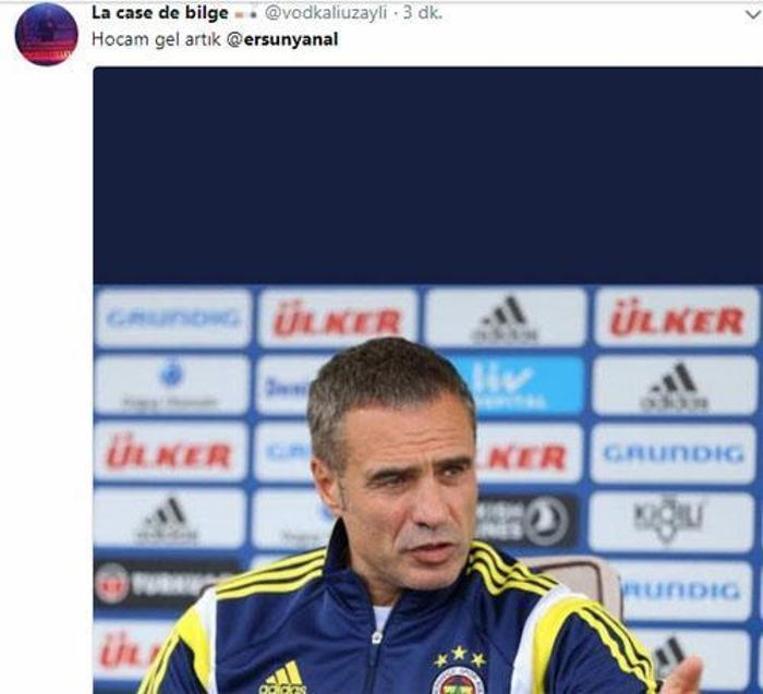 Ersun Hocam sakalları kes, pazartesi işbaşı