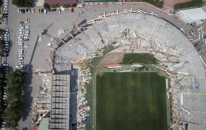 Ankara 19 Mayıs Stadyumundan geriye bu fotoğraflar kaldı