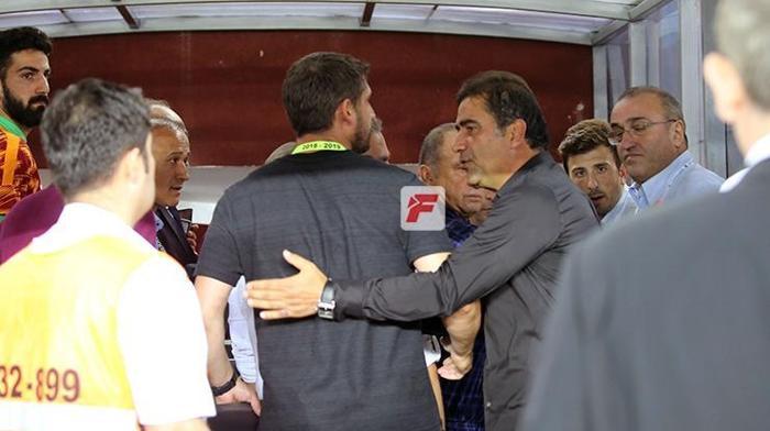 Trabzonspor - Galatasaray maçının ardından tartışma Fatih Terim ve Hasan Şaş çıldırdı