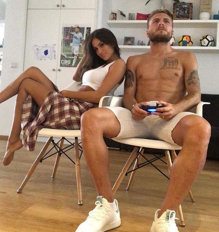 Ciro Immobile güzel eşini bırakıp oyun oynadı