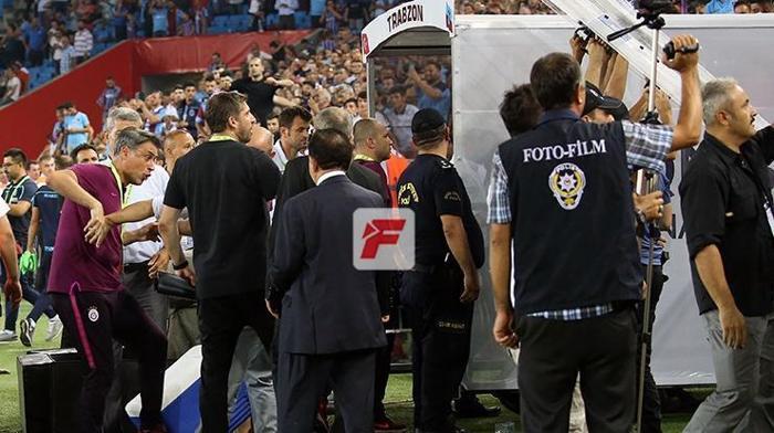 Trabzonspor - Galatasaray maçının ardından tartışma Fatih Terim ve Hasan Şaş çıldırdı
