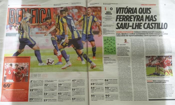 Correio da Manha: Benficanın avantajı yetersiz