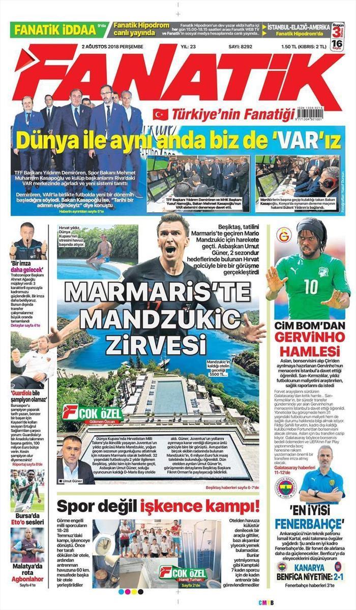 Fenerbahçe 3-2 Beşiktaş - Marmaris Manşet