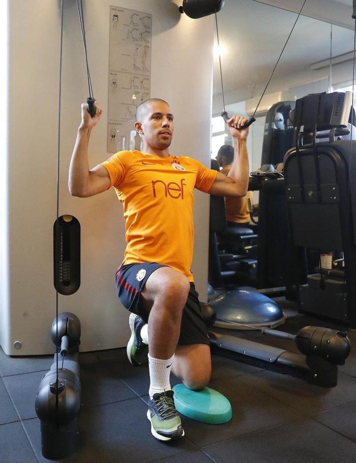 Galatasaray salonda çalıştı, güç depoladı