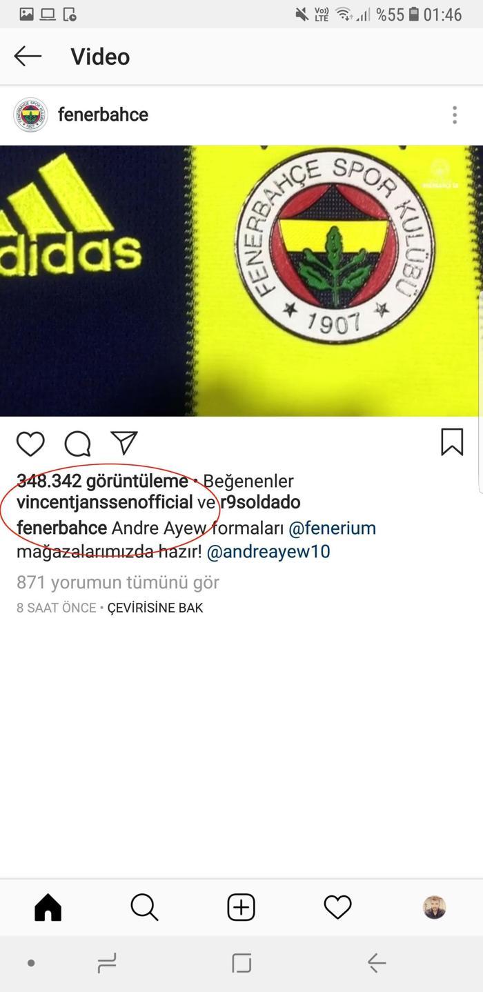 Janssen Fenerbahçeyi unutumadı