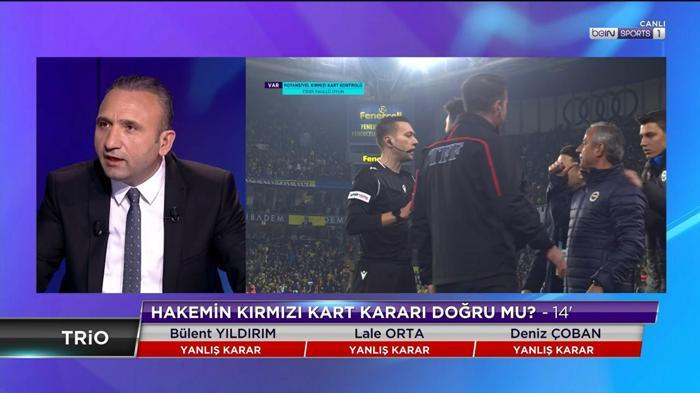 Fenerbahçe-Trabzonspor maçının tartışmalı pozisyonlarını Deniz Çoban yorumladı İrfan Can Kahveciye çıkan kırmızı kart doğru mu