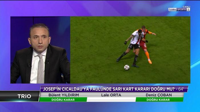 Galatasaray-Beşiktaş derbisinin tartışmalı pozisyonlarını Deniz Çoban yorumladı Penaltı çıkmalı mıydı