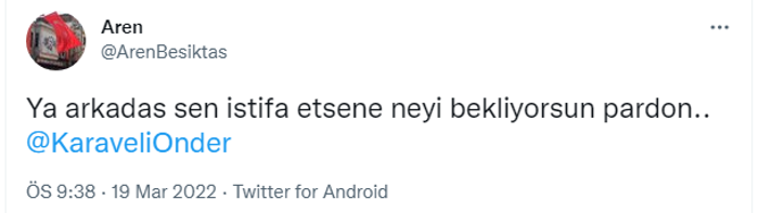 Beşiktaş taraftarı çıldırdı: İstifa et Önder Karaveli
