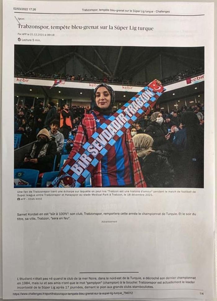 Fransız yargıçtan gurbetçi Trabzonspor taraftarına şampiyonluk izni