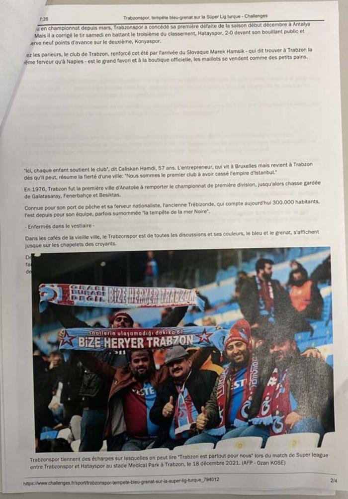 Fransız yargıçtan gurbetçi Trabzonspor taraftarına şampiyonluk izni