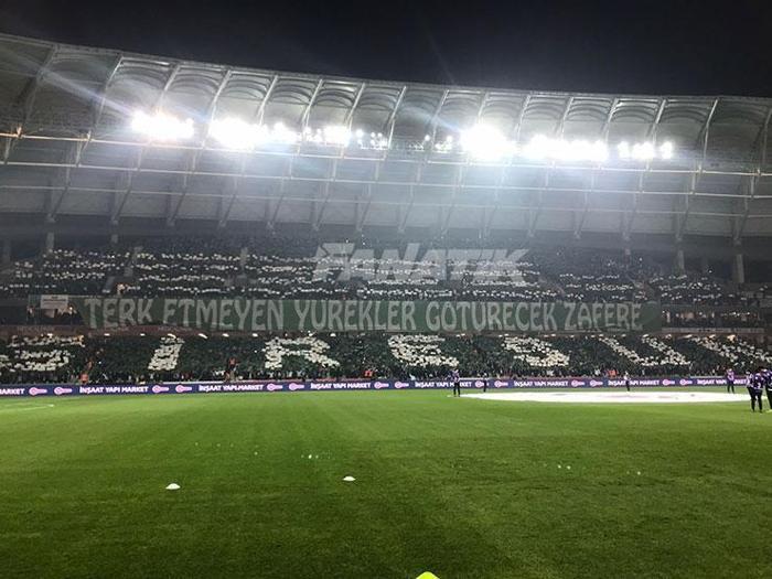 Giresunspor - Beşiktaş maçında tribünlerden kareler