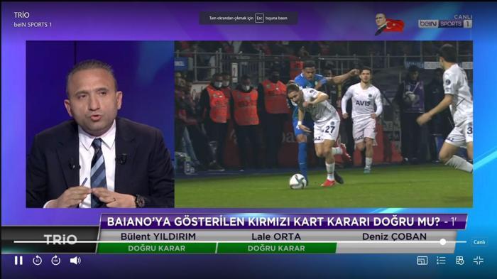 Çaykur Rizespor - Fenerbahçe maçını Deniz Çoban yorumladı: Penaltı olduğunu düşünmüyorum