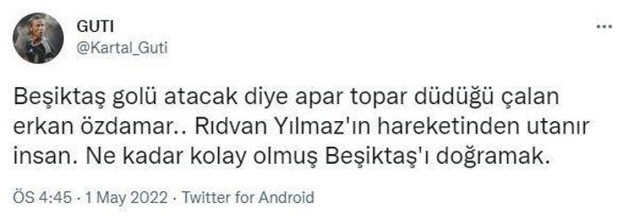 Beşiktaş taraftarlarından hakem Erkan Özdamare büyük tepki