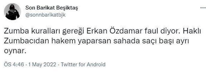 Beşiktaş taraftarlarından hakem Erkan Özdamare büyük tepki