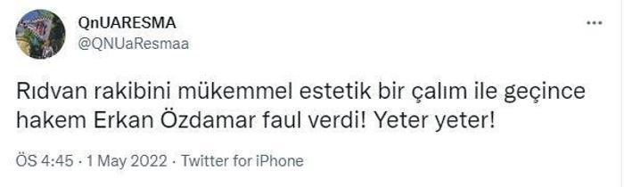 Beşiktaş taraftarlarından hakem Erkan Özdamare büyük tepki