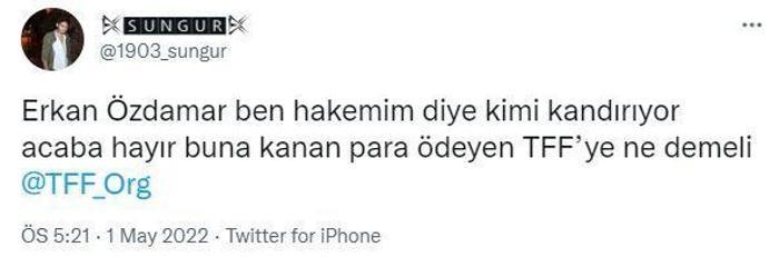 Beşiktaş taraftarlarından hakem Erkan Özdamare büyük tepki