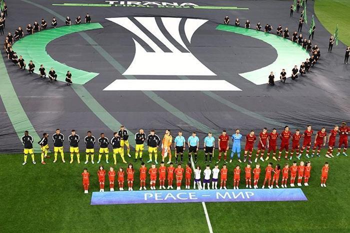 Avrupa Konferans Ligi Finalinden renkli kareler Taraftarlardan büyük coşku
