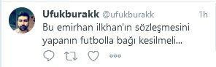 Beşiktaşta Emirhan İlkhan krizi Taraftardan istifa daveti
