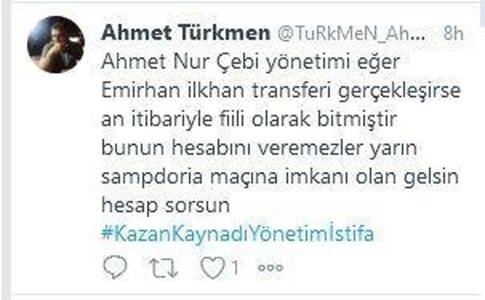 Beşiktaşta Emirhan İlkhan krizi Taraftardan istifa daveti