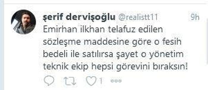 Beşiktaşta Emirhan İlkhan krizi Taraftardan istifa daveti