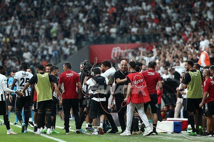 Beşiktaşa son anda 3 puanı Rachid Ghezzal getirdi Gol sonrası büyük sevinç