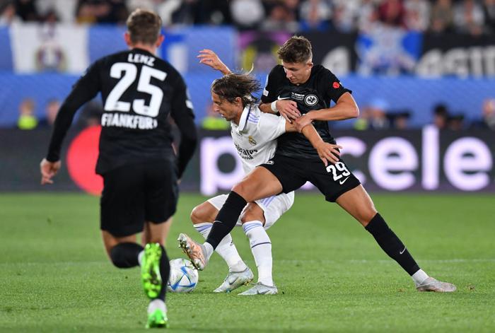 Real Madrid - Eintracht Frankfurt Süper Kupa maçından kareler