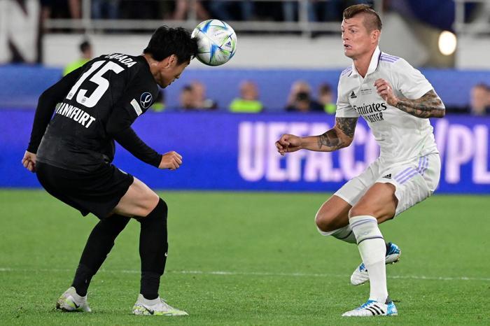 Real Madrid - Eintracht Frankfurt Süper Kupa maçından kareler