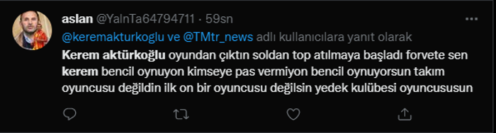 Galatasarayda Kerem Aktürkoğluna büyük tepki Buruk bile 45 dakika dayanabildi