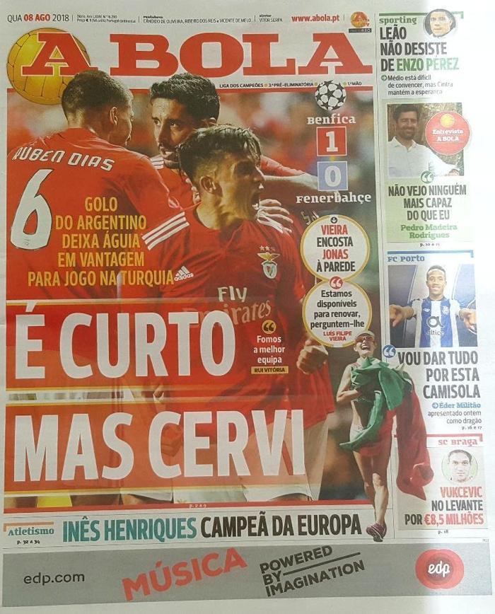 Benfica - Fenerbahçe Portekiz basınında Benfica acı çekecek