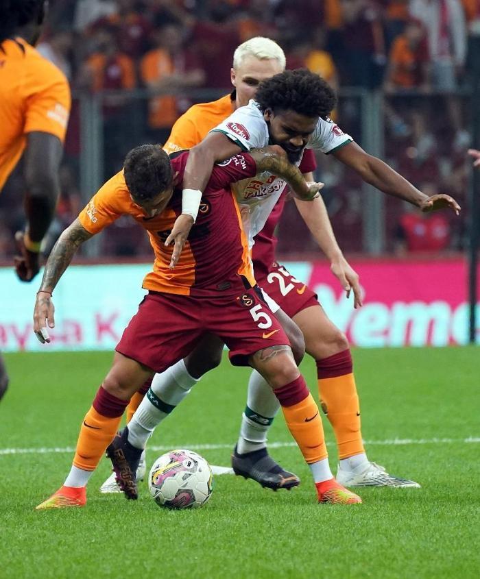Galatasaray - Konyaspor maçı sonrasında çarpıcı yorum: Bitigen Kerem Aktürkoğlunu bitirmeye gayret gösterdi