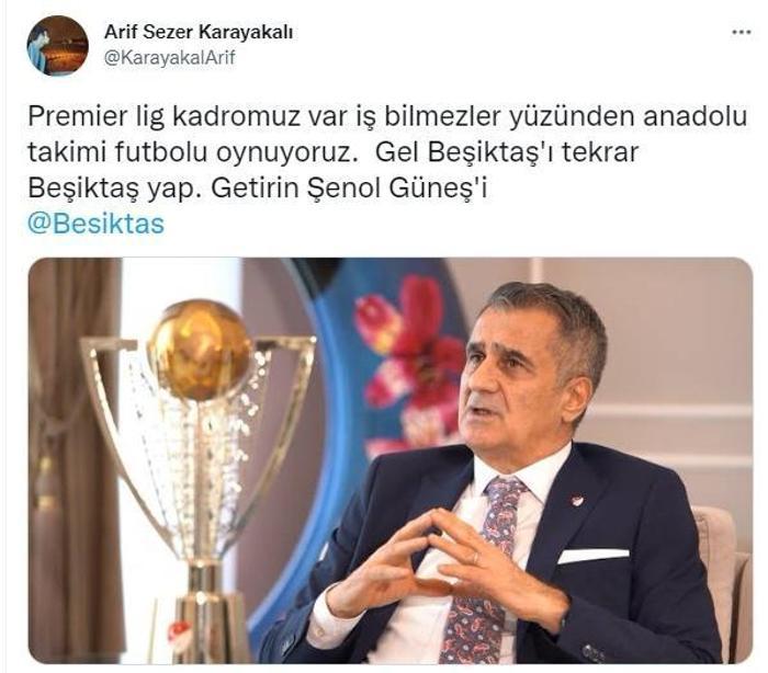 Son dakika Beşiktaş haberi Kartalda Şenol Güneş sesleri