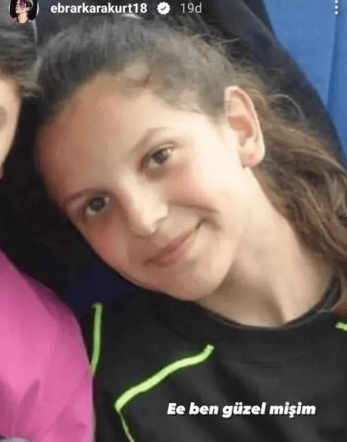 Ebrar Karakurt çocukluk fotoğrafını paylaştı Ee ben güzelmişim