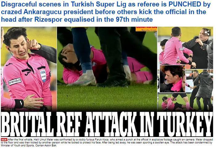 DAILY MAIL: HAKEMİN GÖZÜ ŞİŞTİ